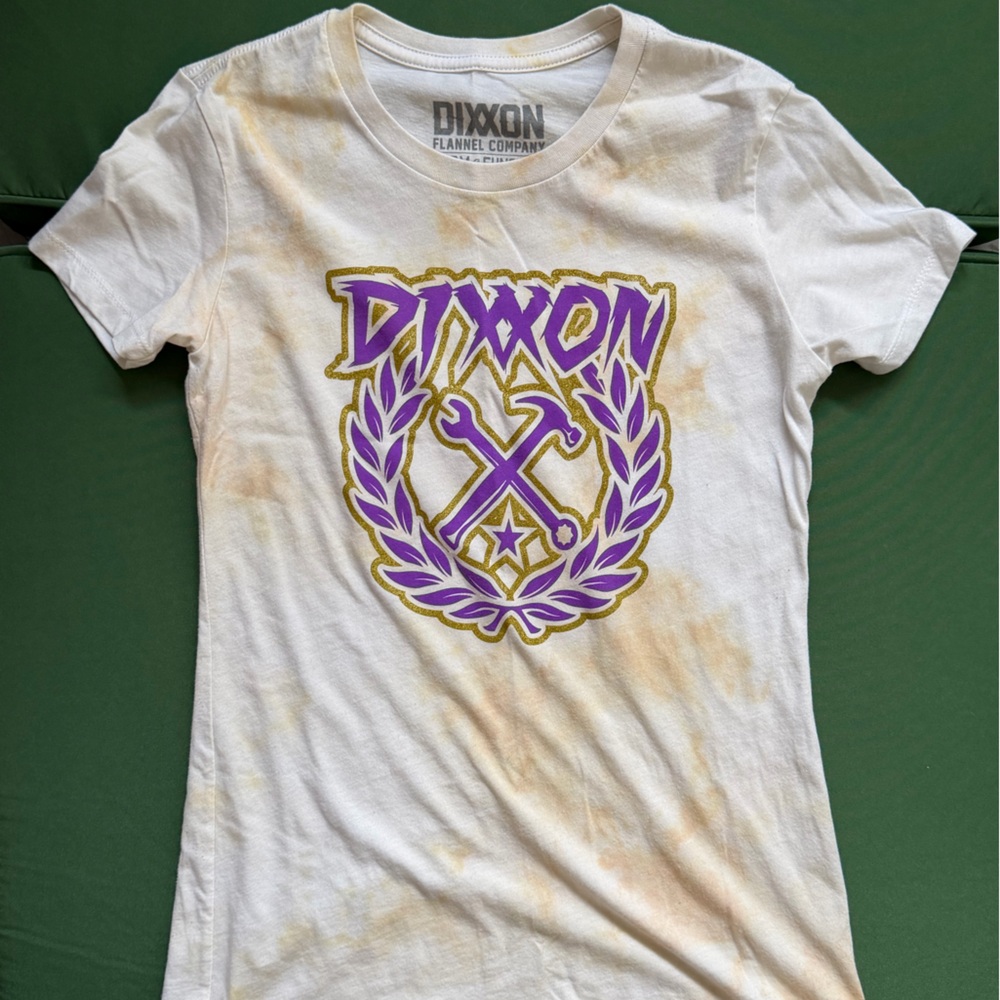 DIXXON Women's Tee with Purple Graphic
